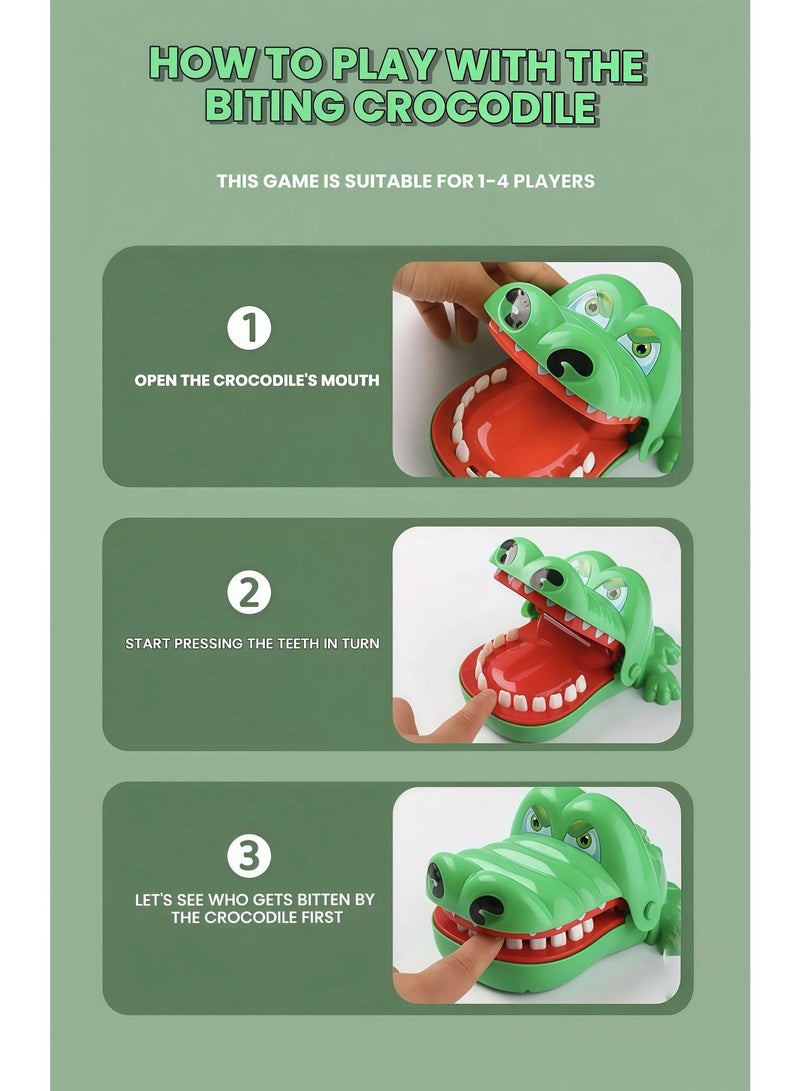 EASY FUTURE Crocodile Teeth Toys Game for Kids Family Entertainment Game Crocodile Biting Finger Games Funny Toys Dentist Practical Joke Toys for Party Gift Tabletop Board Game NO.2101 - Image 3